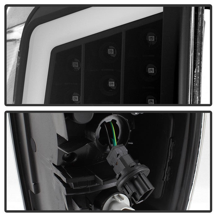 SPYDER xTune 16-18 Toyota Tacoma Light Bar LED Tail Lights - Black (ALT-JH-TTA16-LBLED-BK) 9041686