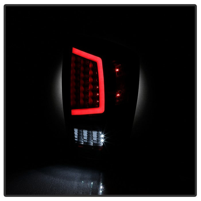 SPYDER xTune 16-18 Toyota Tacoma Light Bar LED Tail Lights - Black (ALT-JH-TTA16-LBLED-BK) 9041686