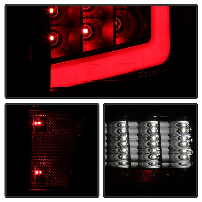 SPYDER xTune 16-18 Toyota Tacoma Light Bar LED Tail Lights - Black (ALT-JH-TTA16-LBLED-BK) 9041686