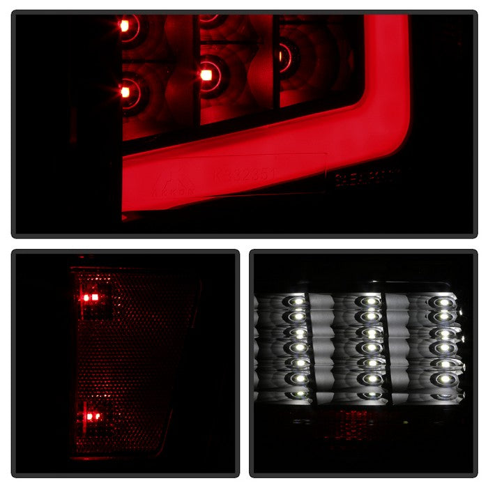 SPYDER xTune 16-18 Toyota Tacoma Light Bar LED Tail Lights - Black Smoked (ALT-JH-TTA16-LBLED-BSM) 9041693