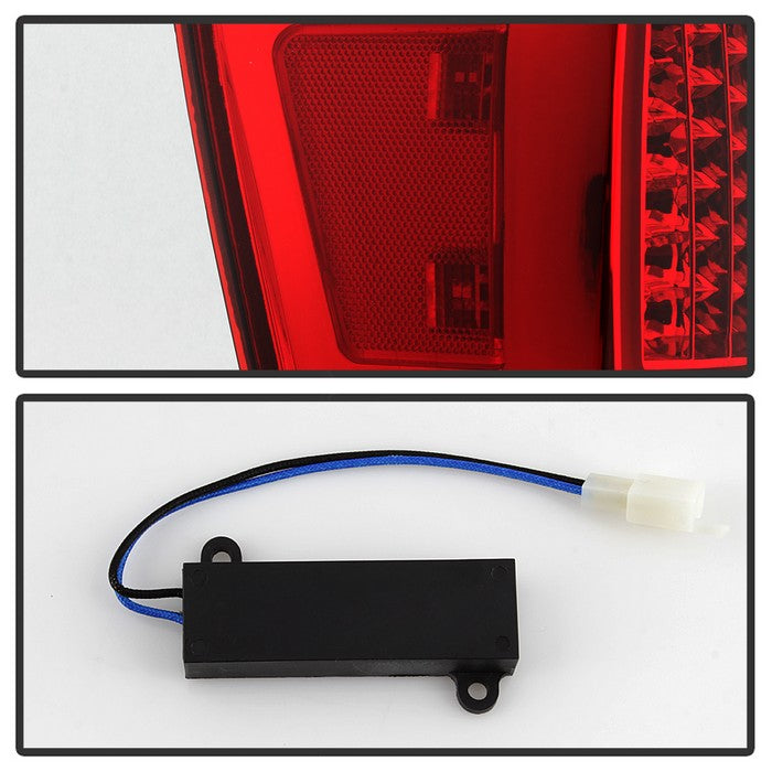 SPYDER xTune 16-18 Toyota Tacoma Light Bar LED Tail Lights - Chrome (ALT-JH-TTA16-LBLED-C) 9041709
