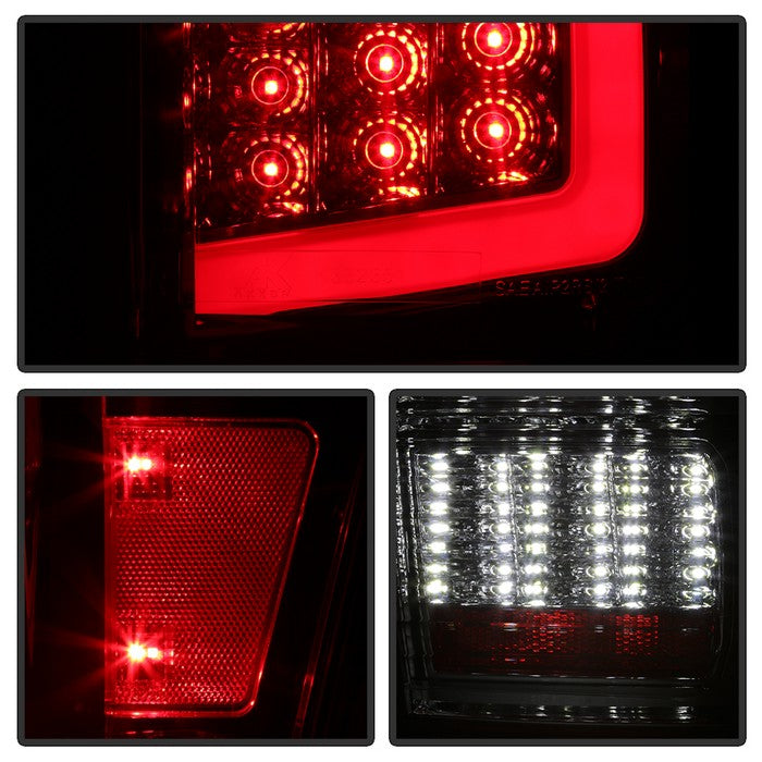 SPYDER xTune 16-18 Toyota Tacoma Light Bar LED Tail Lights - Chrome (ALT-JH-TTA16-LBLED-C) 9041709