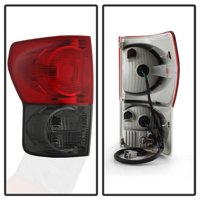 SPYDER xTune 07-09 Toyota Tundra OEM Style Tail Lights - Red Smoked (ALT-JH-TTU07-OE-RS) 9040634