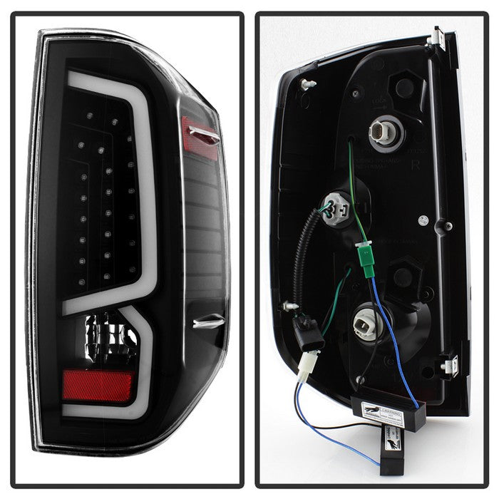 SPYDER xTune 14-16 Toyota Tundra Light Bar LED Tail Lights - Black (ALT-JH-TTU14-LED-BK) 9040443