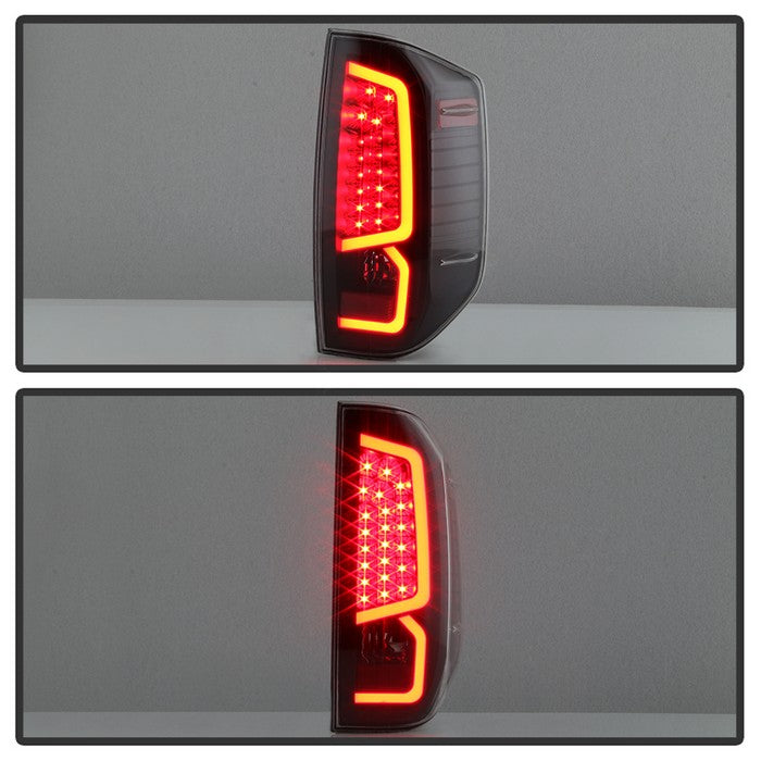 SPYDER xTune 14-16 Toyota Tundra Light Bar LED Tail Lights - Black (ALT-JH-TTU14-LED-BK) 9040443