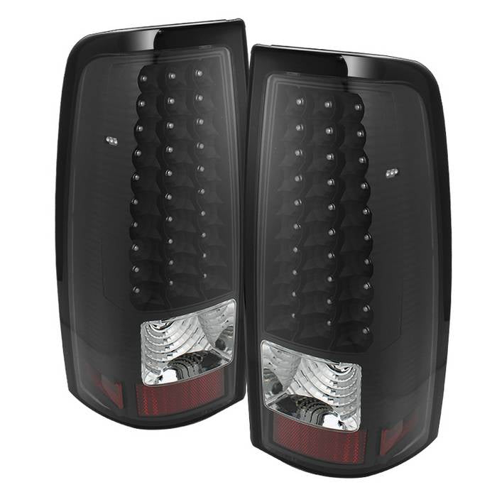 SPYDER Xtune 03-06 Silverado 1500/2500 (Will Not Fit Stepside) LED Tail Lights Black ALT-ON-CS03-LED-BK 5008763