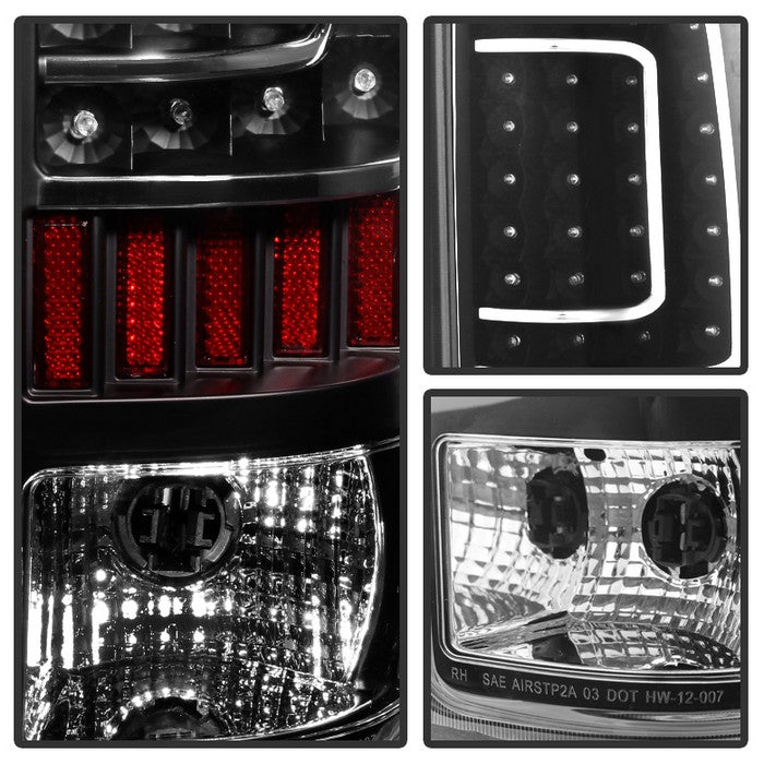 SPYDER Xtune Chevy Silverado 07-13 LED Tail Lights Black ALT-ON-CS07-LED-BK 5079749