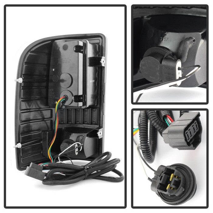 SPYDER Xtune Chevy Silverado 07-13 LED Tail Lights Black ALT-ON-CS07-LED-BK 5079749