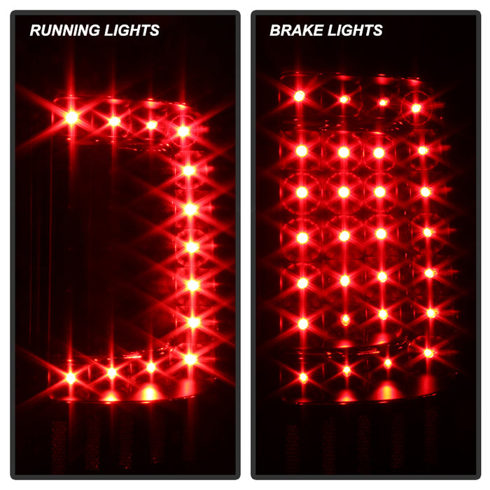 SPYDER Xtune Chevy Silverado 07-13 LED Tail Lights Black ALT-ON-CS07-LED-BK 5079749