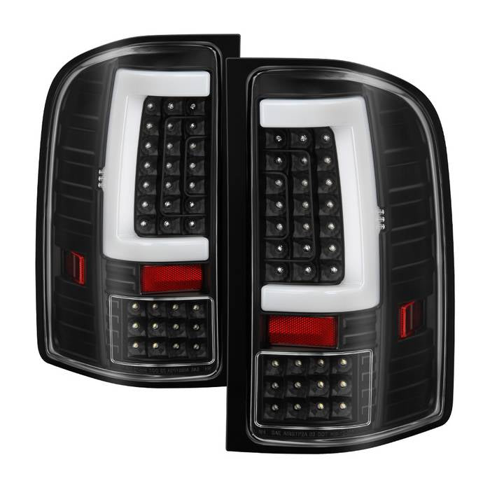 SPYDER Xtune Chevy Silverado 1500 2500HD/3500HD 07-13 Tail Lights - Black Smoked ALT-ON-CS07V2-LED-BK 9046650