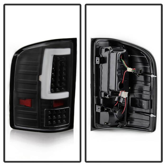 SPYDER Xtune Chevy Silverado 1500 2500HD/3500HD 07-13 Tail Lights - Black Smoked ALT-ON-CS07V2-LED-BK 9046650