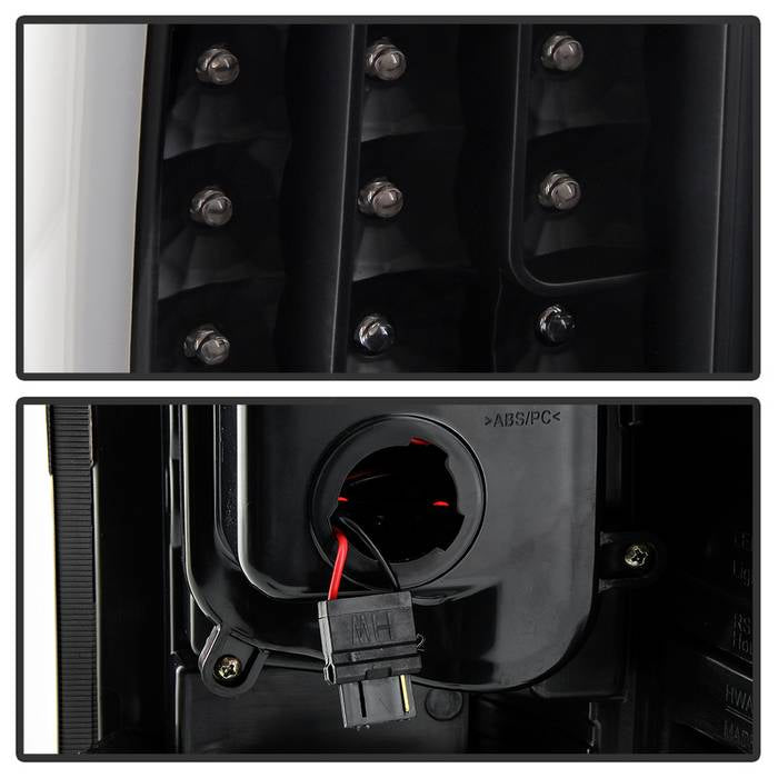 SPYDER Xtune Chevy Silverado 1500 2500HD/3500HD 07-13 Tail Lights - Black Smoked ALT-ON-CS07V2-LED-BK 9046650
