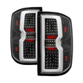 SPYDER xTune 14-16 Chevrolet Silverado 1500 Light Bar LED Tail Lights - Black (ALT-ON-CS14-LBLED-BK) 9040283