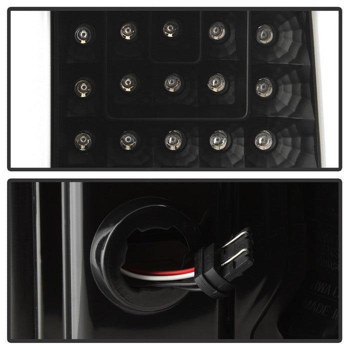 SPYDER xTune 14-16 Chevrolet Silverado 1500 Light Bar LED Tail Lights - Black (ALT-ON-CS14-LBLED-BK) 9040283