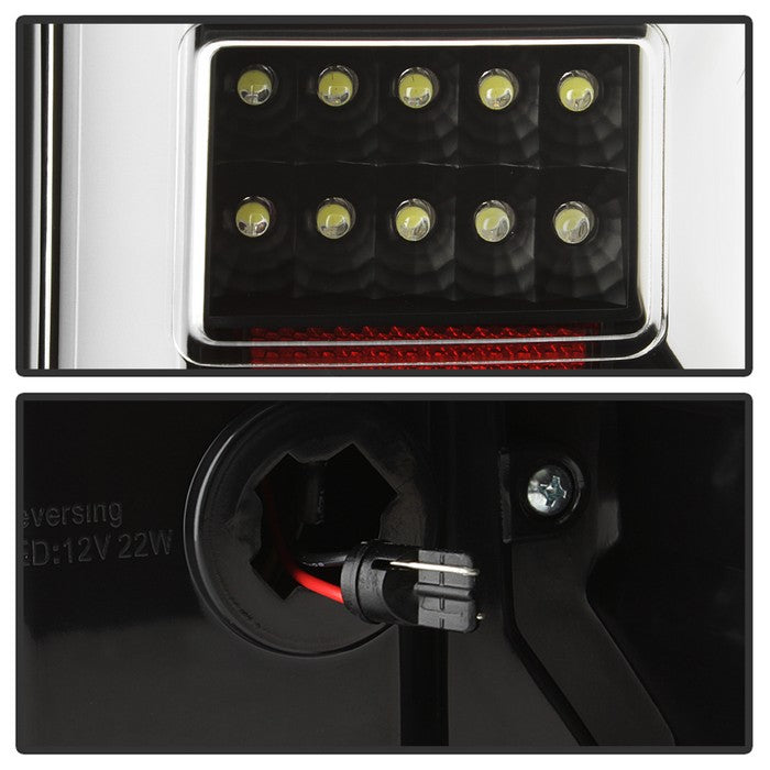 SPYDER xTune 14-16 Chevrolet Silverado 1500 Light Bar LED Tail Lights - Black (ALT-ON-CS14-LBLED-BK) 9040283