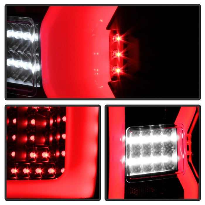 SPYDER xTune 14-16 Chevrolet Silverado 1500 Light Bar LED Tail Lights - Black (ALT-ON-CS14-LBLED-BK) 9040283