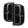 SPYDER xTune 14-16 Chevrolet Silverado 1500 Light Bar LED Tail Lights - Black Smoke (ALT-ON-CS14-LBLED-BSM) 9040306