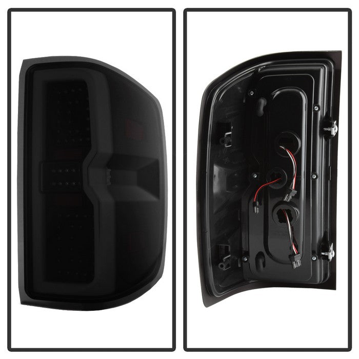 SPYDER xTune 14-16 Chevrolet Silverado 1500 Light Bar LED Tail Lights - Black Smoke (ALT-ON-CS14-LBLED-BSM) 9040306