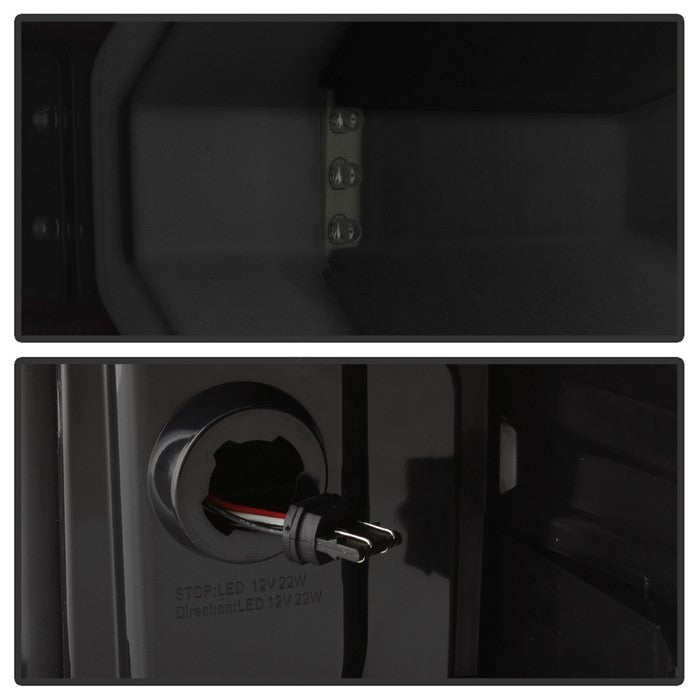 SPYDER xTune 14-16 Chevrolet Silverado 1500 Light Bar LED Tail Lights - Black Smoke (ALT-ON-CS14-LBLED-BSM) 9040306