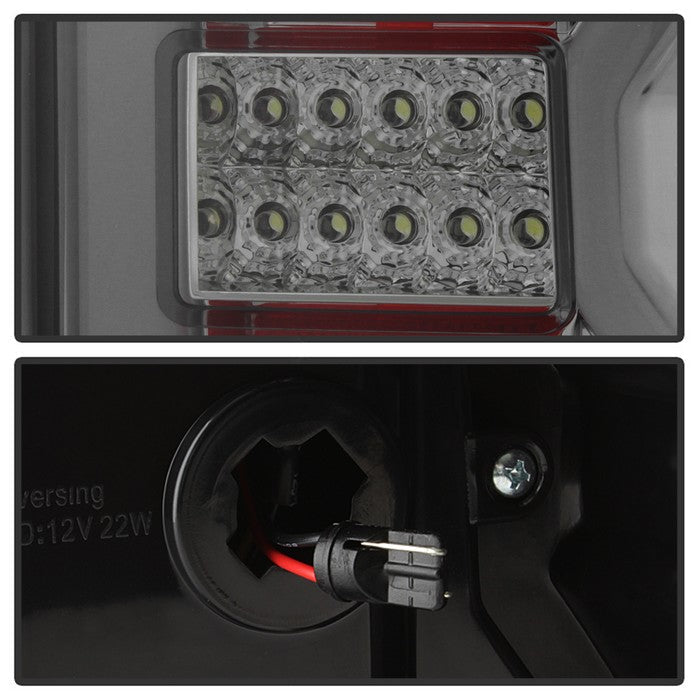 SPYDER xTune 14-16 Chevrolet Silverado 1500 Light Bar LED Tail Lights - Smoke (ALT-ON-CS14-LBLED-SM) 9040320