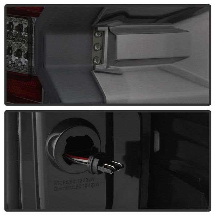 SPYDER xTune 14-16 Chevrolet Silverado 1500 Light Bar LED Tail Lights - Smoke (ALT-ON-CS14-LBLED-SM) 9040320