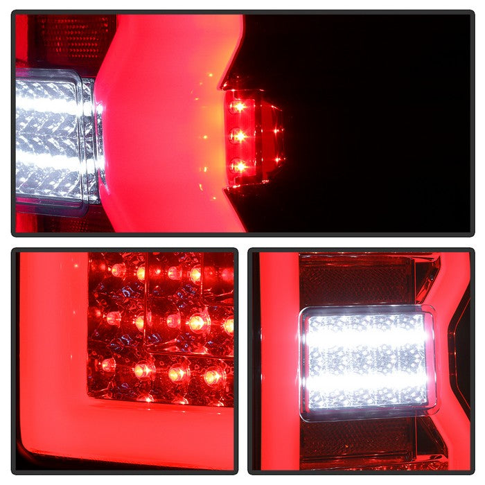 SPYDER xTune 14-16 Chevrolet Silverado 1500 Light Bar LED Tail Lights - Smoke (ALT-ON-CS14-LBLED-SM) 9040320