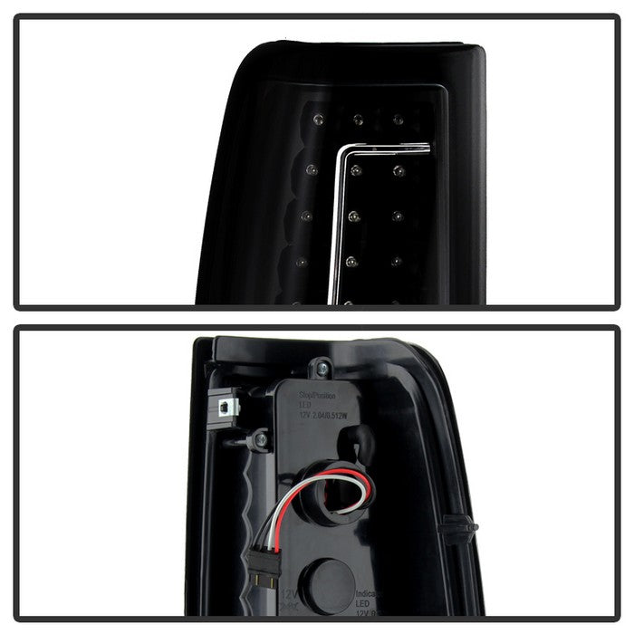 SPYDER Xtune Chevy Silverado 1500/2500/3500 99-02 Version 2 LED Tail Lights Black ALT-ON-CS99-G2-LED-BK 5081223