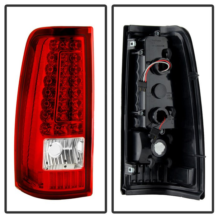 SPYDER Xtune Chevy Silverado 1500/2500/3500 99-02 Version 2 LED Tail Lights Red Clear ALT-ON-CS99-G2-LED-RC 5081247