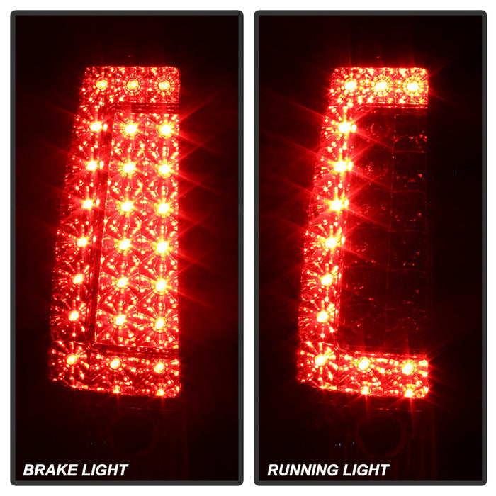 SPYDER Xtune Chevy Silverado 1500/2500/3500 99-02 Version 2 LED Tail Lights Red Clear ALT-ON-CS99-G2-LED-RC 5081247