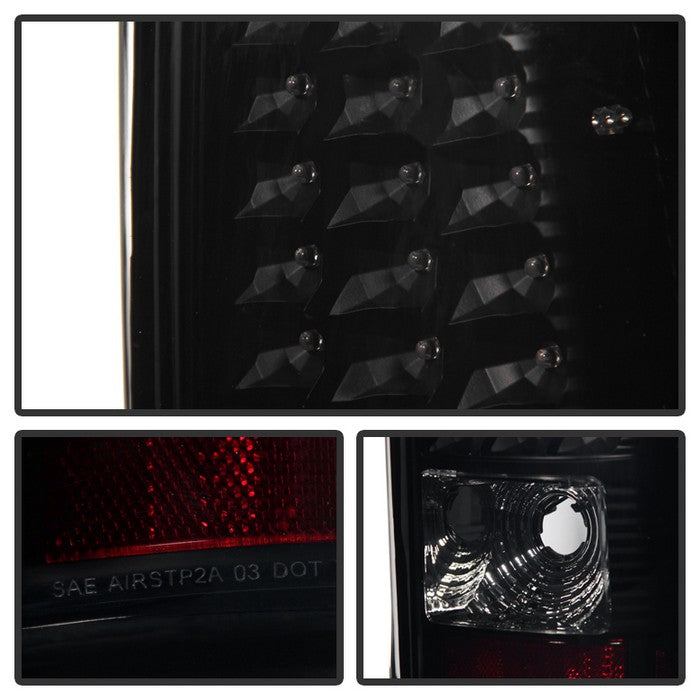 SPYDER Xtune Chevy Silverado 1500/2500/3500 99-02 LED Tail Lights Black Smoke ALT-ON-CS99-LED-BSM 5081131