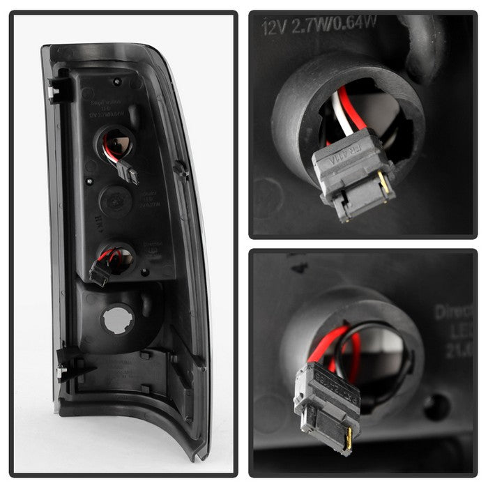SPYDER Xtune Chevy Silverado 1500/2500/3500 99-02 LED Tail Lights Black Smoke ALT-ON-CS99-LED-BSM 5081131