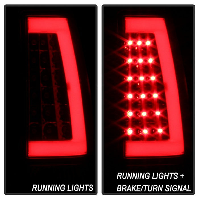 SPYDER xTune Chevy Silverado 1500/2500/3500 99-02 / Version 3 Tail Lights Red Clear ALT-ON-CS99V3-LBLED-RC 9038792