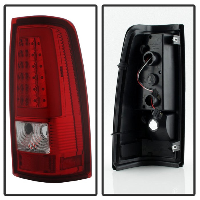SPYDER xTune Chevy Silverado 1500/2500/3500 99-02 / Version 3 Tail Lights Red Clear ALT-ON-CS99V3-LBLED-RC 9038792