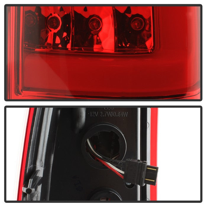 SPYDER xTune Chevy Silverado 1500/2500/3500 99-02 / Version 3 Tail Lights Red Clear ALT-ON-CS99V3-LBLED-RC 9038792