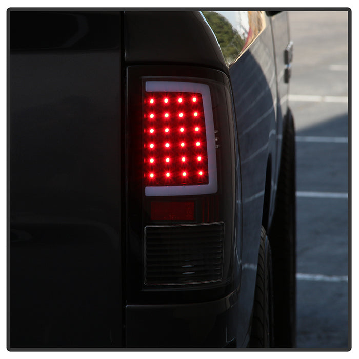 SPYDER xTune 09-18 Dodge Ram 1500 (Incandescent Model) LED Tail Lights - Blk (ALT-ON-DR09-LBLED-BK) 5082206