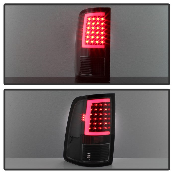 SPYDER xTune 09-18 Dodge Ram 1500 LED Tail Lights - Black Smoke (ALT-ON-DR09-LBLED-BSM) 9038488