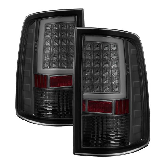 SPYDER xTune 09-18 Dodge Ram 1500 (Incandescent Only) LED Tail Lights - Smoke (ALT-ON-DR09-LBLED-SM) 5082220