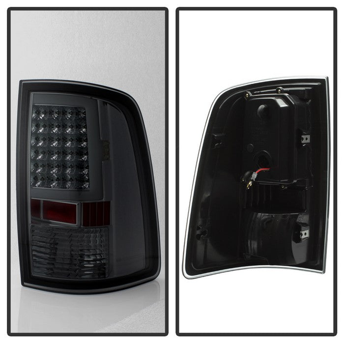 SPYDER xTune 09-18 Dodge Ram 1500 (Incandescent Only) LED Tail Lights - Smoke (ALT-ON-DR09-LBLED-SM) 5082220