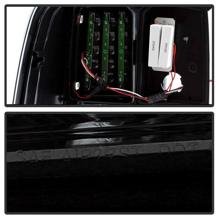 SPYDER xTune 09-18 Dodge Ram 1500 (Incandescent Only) LED Tail Lights - Smoke (ALT-ON-DR09-LBLED-SM) 5082220