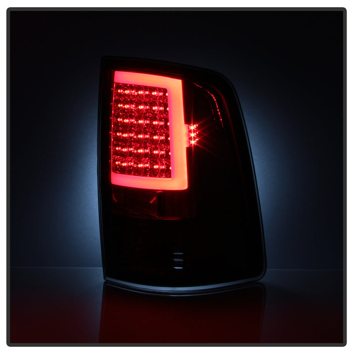 SPYDER xTune 09-18 Dodge Ram 1500 (Incandescent Only) LED Tail Lights - Smoke (ALT-ON-DR09-LBLED-SM) 5082220
