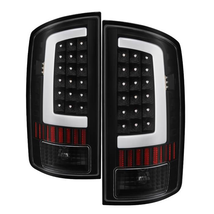 SPYDER xTune 02-06 Dodge Ram 1500 Light Bar LED Tail Light - Black (ALT-ON-DRAM02V3-LBLED-BK) 9040252