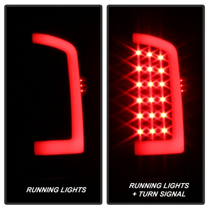 SPYDER xTune 02-06 Dodge Ram 1500 Light Bar LED Tail Light - Black (ALT-ON-DRAM02V3-LBLED-BK) 9040252