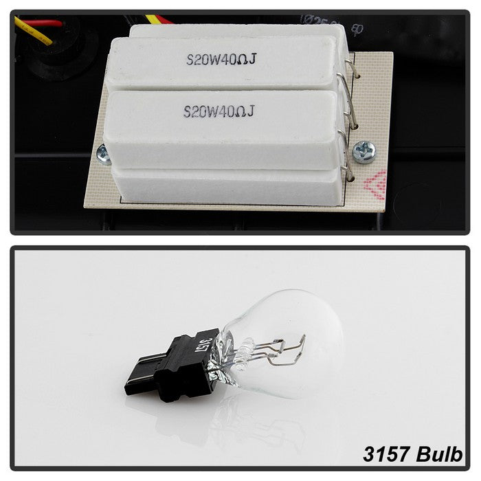 SPYDER xTune 02-06 Dodge Ram 1500 Light Bar LED Tail Light - Black (ALT-ON-DRAM02V3-LBLED-BK) 9040252