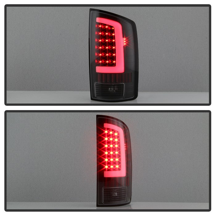 SPYDER xTune 02-06 Dodge Ram 1500 Light Bar LED Tail Light - Black (ALT-ON-DRAM02V3-LBLED-BK) 9040252