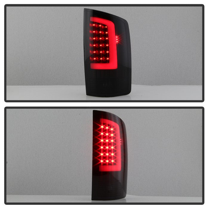 SPYDER xTune 02-06 Dodge Ram 1500 Light Bar LED Tail Light - Black Smoke (ALT-ON-DRAM02V3-LBLED-BSM) 9040269