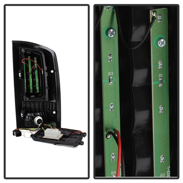 SPYDER xTune 02-06 Dodge Ram 1500 Light Bar LED Tail Light - Red Clear (ALT-ON-DRAM02V3-LBLED-RC) 9040276