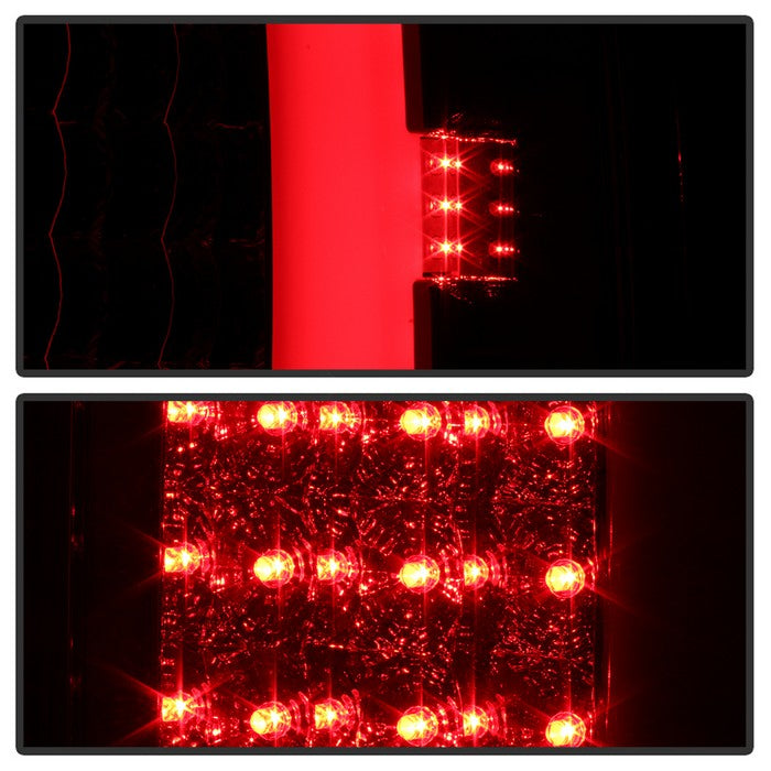 SPYDER xTune 02-06 Dodge Ram 1500 Light Bar LED Tail Light - Red Clear (ALT-ON-DRAM02V3-LBLED-RC) 9040276