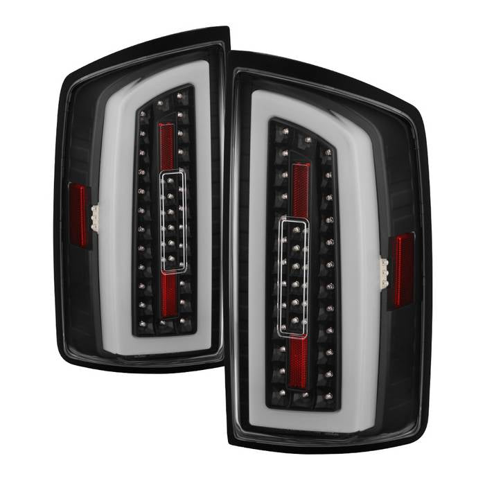 SPYDER xTune 07-08 Dodge Ram 1500 Light Bar LED Tail Light - Black (ALT-ON-DRAM06-LBLED-BK) 9043994