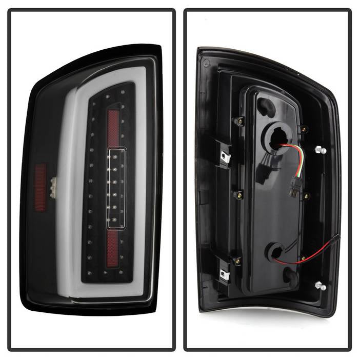 SPYDER xTune 07-08 Dodge Ram 1500 Light Bar LED Tail Light - Black (ALT-ON-DRAM06-LBLED-BK) 9043994