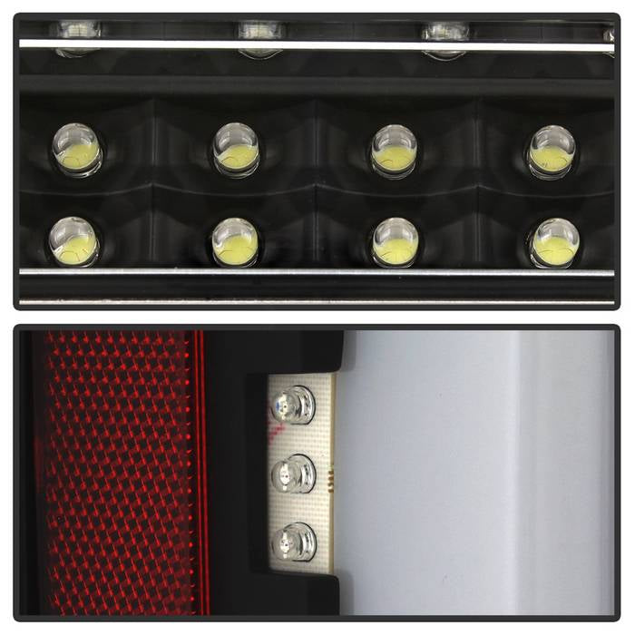 SPYDER xTune 07-08 Dodge Ram 1500 Light Bar LED Tail Light - Black (ALT-ON-DRAM06-LBLED-BK) 9043994